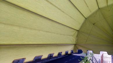Struttura in alluminio parasole+tenda