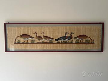 Papiro egiziano con cornice