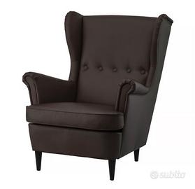 POLTRONA STRANDMON IKEA MARRONE SCURO