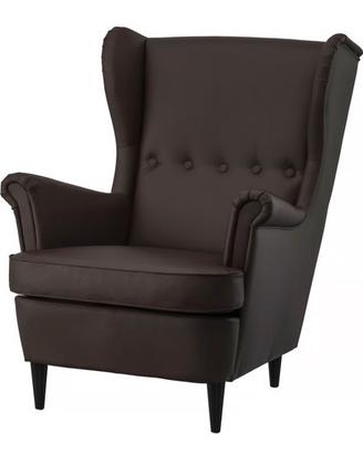 POLTRONA STRANDMON IKEA MARRONE SCURO
