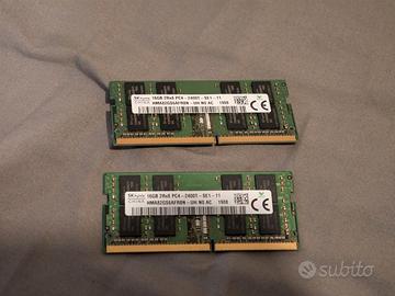SK Hynix 32GB 2x16GB DDR4 2400 SODIMM Notebook RAM