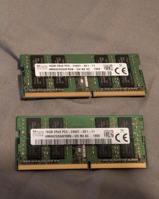 SK Hynix 32GB 2x16GB DDR4 2400 SODIMM Notebook RAM