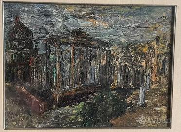 Olio su tela, quadro Fori Imperiali di Roma