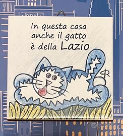 Mattonella Placca Gatto Lazio Calcio