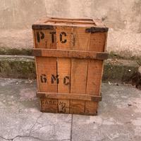Cassa vintage legno 82x58x56 cm