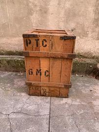 Cassa vintage legno 82x58x56 cm