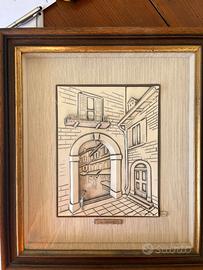 Quadro bassorilievo argento