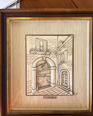 Quadro bassorilievo argento