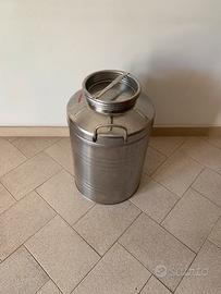 Bidone 50 litri acciao