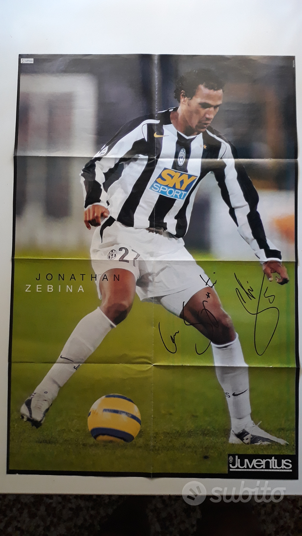 Poster JUVE di JONATHAN ZEBINA autografo originale - Collezionismo In ...