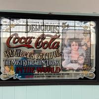 Specchio pubblicitario vintage Coca Cola anni 80