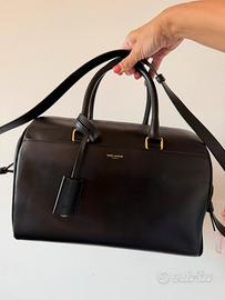 Saint Laurent Classic Duffle in pelle nera