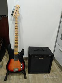Basso + Amplificatore 40W Harley Benton