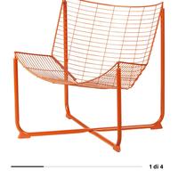 Sedia in ferro arancione