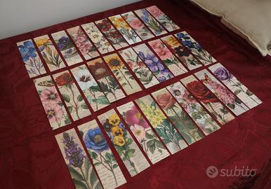 Segnalibro 30 pezzi tutti diversi tema “Floreale"