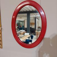 Specchiera ovale laccata 