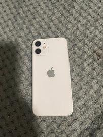 Iphone 12 mini bianco con cover