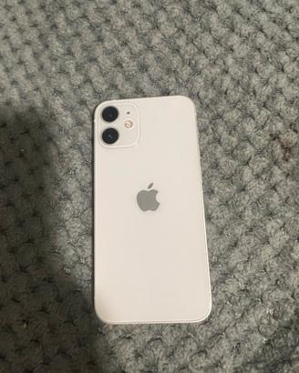 Iphone 12 mini bianco con cover