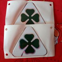 Coppia Stemmi loghi Quadrifoglio Alfa Romeo