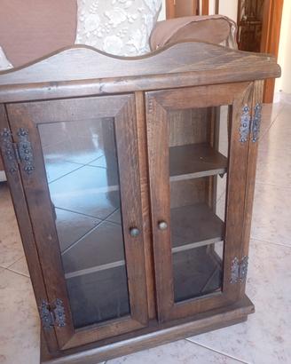 vetrinetta in legno artigianale 