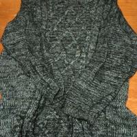 maglione lana nero e argento 