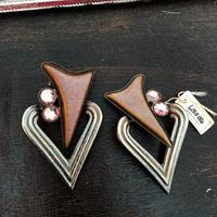 orecchini con clips anni 80 voluminosi  