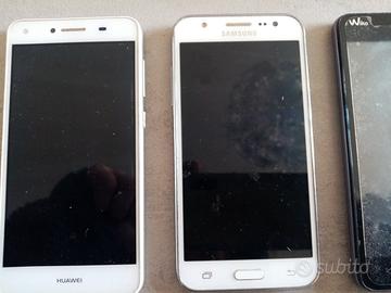 3 cellulari Samsung Huawei wiko 