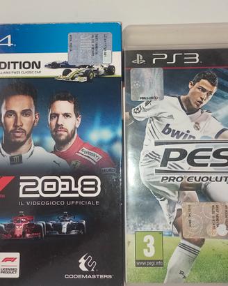 F1 2018 PS4, Pes2013 ps3