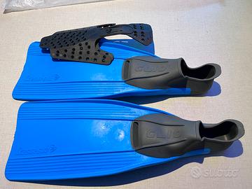 Pinne cressi sub clio taglia 33/34 blu