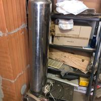 FILTRO A FARINA ACCIAIO INOX, SACCO E POMPA 220V