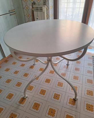 Tavolo tondo ferro battuto DOPPIO PIANO TRASLOCO
