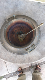 Braciere antico in ottone