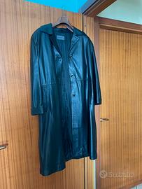 Impermeabile di vera pelle lungo