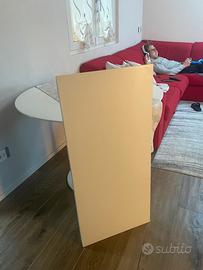 Tavolo rotondo bianco allungabile per 6 persone