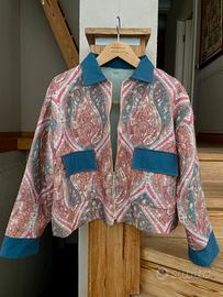 Handmade tailored jacket upcycled