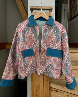 Handmade tailored jacket upcycled