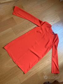 Abito corto arancio