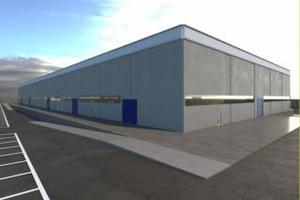 Corte tegge nuovo capannone in corso costruzione