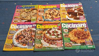 LOTTO 6 RIVISTE collana "CUCINARE BENE" (D)