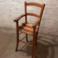 Seggiolone da bambino in legno di faggio anni 50