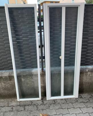 Porta pieghevole e anta singola per box doccia