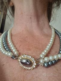 Collana con cabochon vintage 