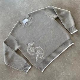 Felpa Y2K maglione grigio nuovo