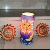 Set Lampada Ceramica Arredo Cameretta Bimbo