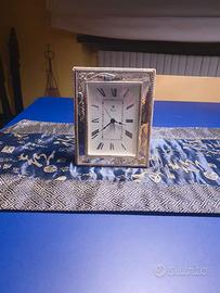 Orologio da tavolo in argento