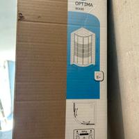 Piatto doccia e cabina semicircolari 80x80