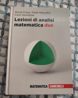 Lezioni di analisi matematica due zanichelli