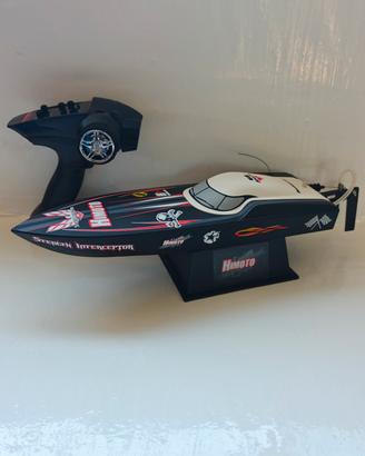 Motoscafo elettrico Stealth Interceptor Himoto 1/6