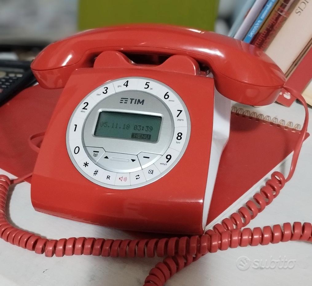 Telefono fisso casa filo Sirio Classic TIM rosso - Telefonia In vendita a  Reggio Emilia