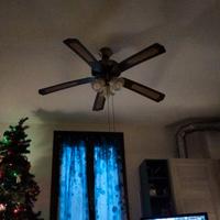 Lampadario con ventola